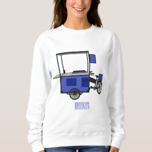 Abbildung des Cartoon von Lebensmittelkartons Sweatshirt
