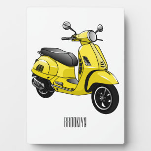 Abbildung des Cartoon von Motorrädern Fotoplatte
