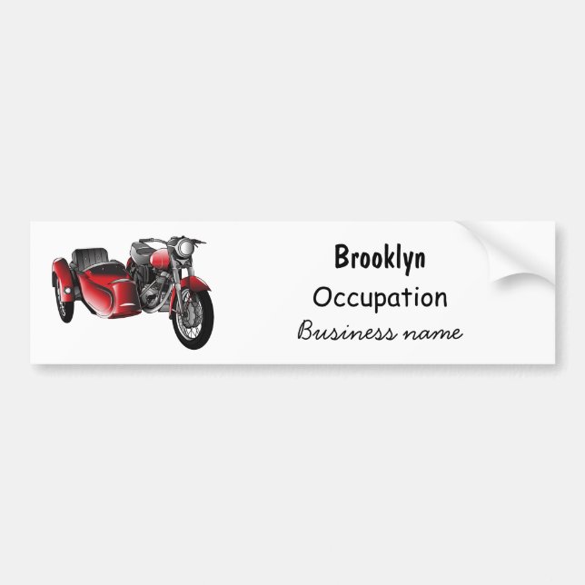 Abbildung des Cartoon von Nebenkraftwagen Autoaufkleber (Vorne)
