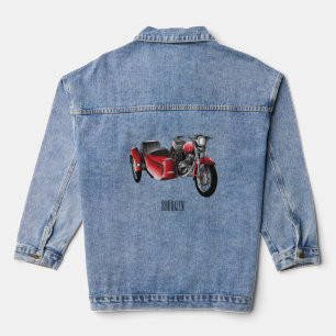 Abbildung des Cartoon von Nebenkraftwagen Jeansjacke