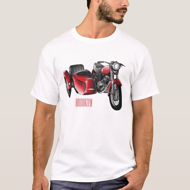 Abbildung des Cartoon von Nebenkraftwagen T-Shirt (Vorderseite)