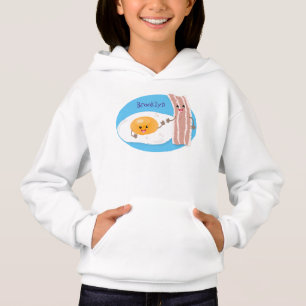 Abbildung des Cartoon von niedlichem Kawaii mit Ei Hoodie