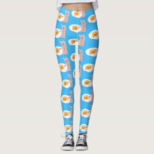 Abbildung des Cartoon von niedlichem Kawaii mit Ei Leggings