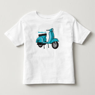 Abbildung des Cartoon von niedlichen Motorrädern Kleinkind T-shirt