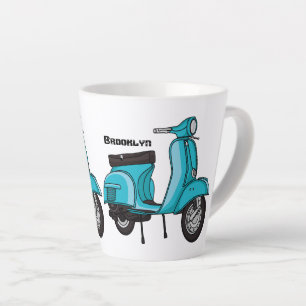 Abbildung des Cartoon von niedlichen Motorrädern Milchtasse