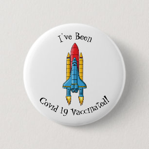 Abbildung des Cartoon von Raketenschiffen Button