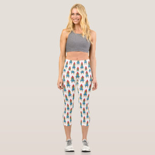 Abbildung des Cartoon von Raketenschiffen Capri Leggings