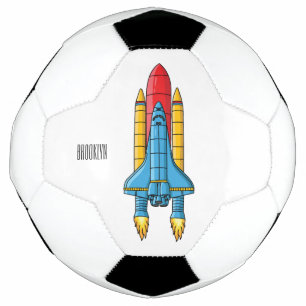 Abbildung des Cartoon von Raketenschiffen Fußball