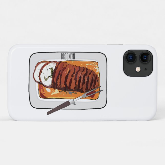 Abbildung des Cartoon von Roasttruthühnern Case-Mate iPhone Hülle (Rückseite (Horizontal))