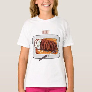 Abbildung des Cartoon von Roasttruthühnern T-Shirt