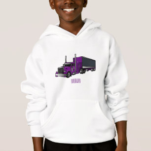 Abbildung des Cartoon von Sattelanhängern Hoodie