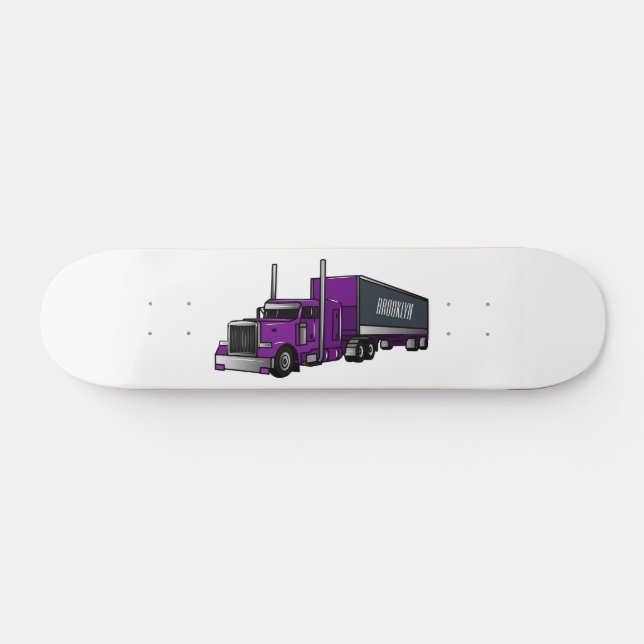 Abbildung des Cartoon von Sattelanhängern Skateboard (Horizontal)
