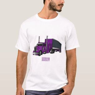 Abbildung des Cartoon von Sattelanhängern T-Shirt