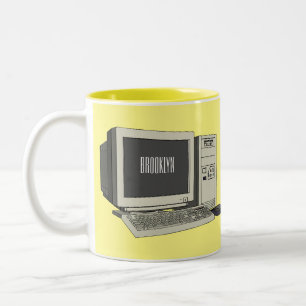 Abbildung des Cartoon Zweifarbige Tasse