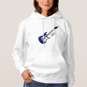 Abbildung des elektrischen Gitarren-Cartoon Hoodie