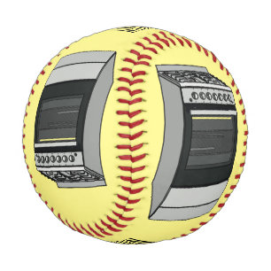 Abbildung des elektrischen Ofens Cartoon Baseball