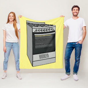 Abbildung des elektrischen Ofens Cartoon Fleecedecke