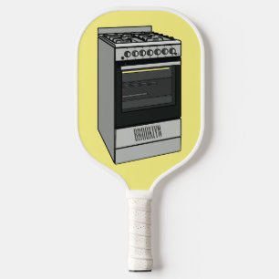 Abbildung des elektrischen Ofens Cartoon Pickleball Schläger