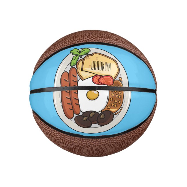 Abbildung des englischen Cartoon Mini Basketball (Vorderseite)