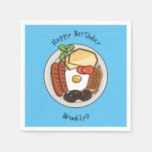 Abbildung des englischen Cartoon Serviette