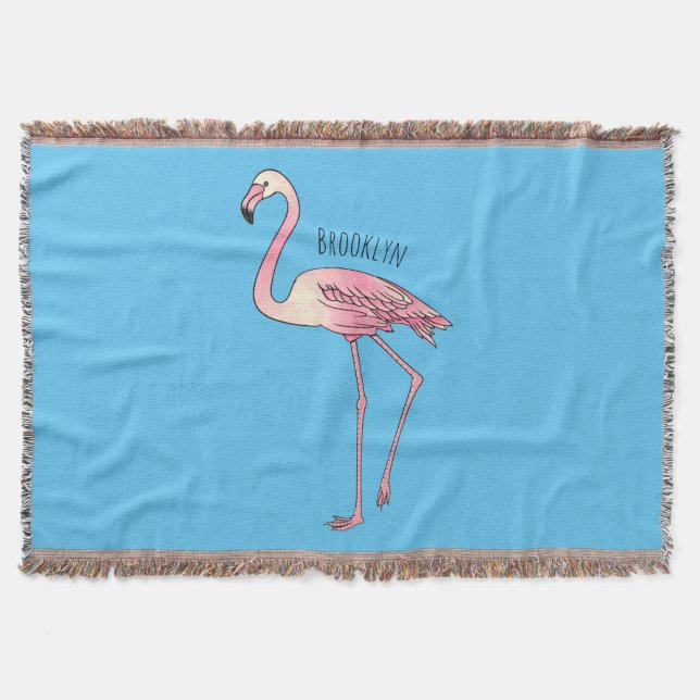 Abbildung des Flamingo-Vogel-Cartoon Decke (Vorderseite)