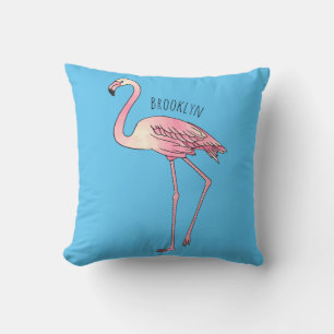 Abbildung des Flamingo-Vogel-Cartoon Kissen