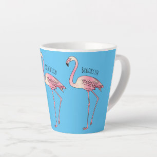 Abbildung des Flamingo-Vogel-Cartoon Milchtasse