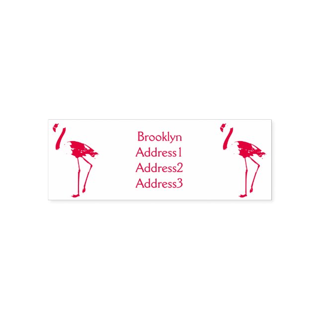 Abbildung des Flamingo-Vogel-Cartoon Permastempel (Design)