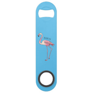 Abbildung des Flamingo-Vogel-Cartoon Speed Flaschenöffner