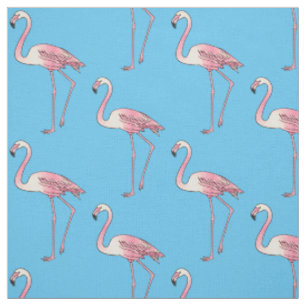 Abbildung des Flamingo-Vogel-Cartoon Stoff