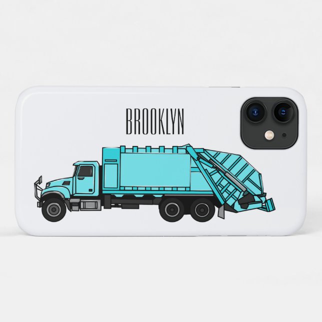 Abbildung des Garbage LKW-Cartoon Case-Mate iPhone Hülle (Rückseite (Horizontal))