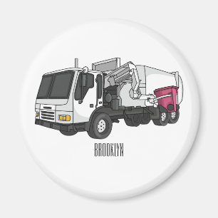 Abbildung des Garbage LKW-Cartoon Magnet