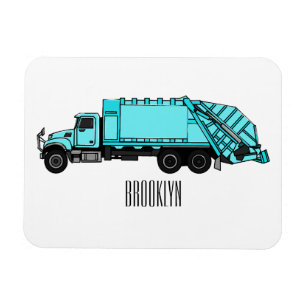 Abbildung des Garbage LKW-Cartoon Magnet