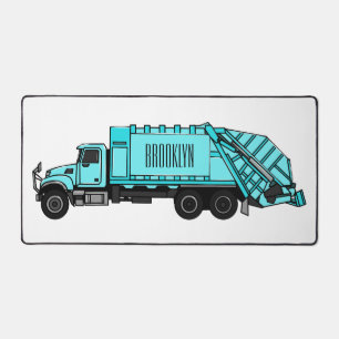 Abbildung des Garbage LKW-Cartoon Schreibtischunterlage