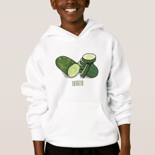 Abbildung des Gurkenkummers Cartoon Hoodie