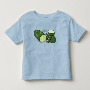 Abbildung des Gurkenkummers Cartoon Kleinkind T-shirt