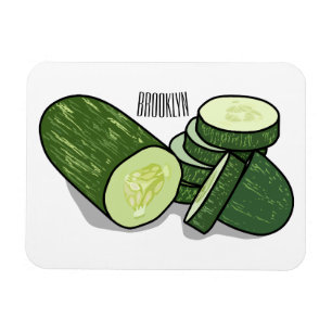 Abbildung des Gurkenkummers Cartoon Magnet