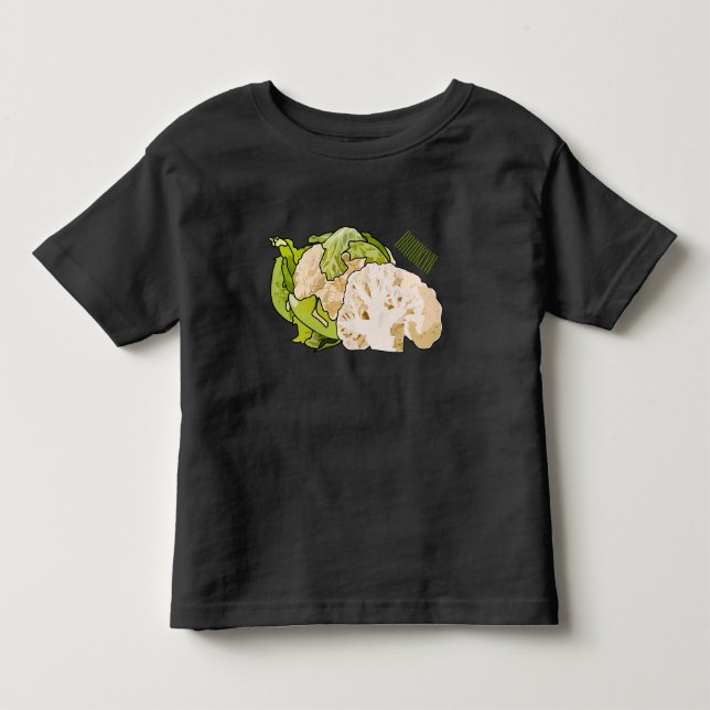 Abbildung des Kauliblumen-Cartoon Kleinkind T-shirt (Vorderseite)