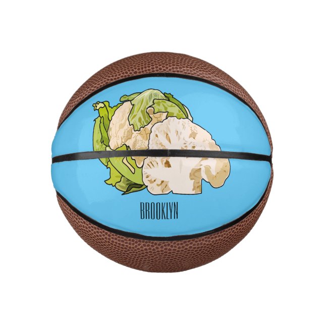Abbildung des Kauliblumen-Cartoon Mini Basketball (Vorderseite)