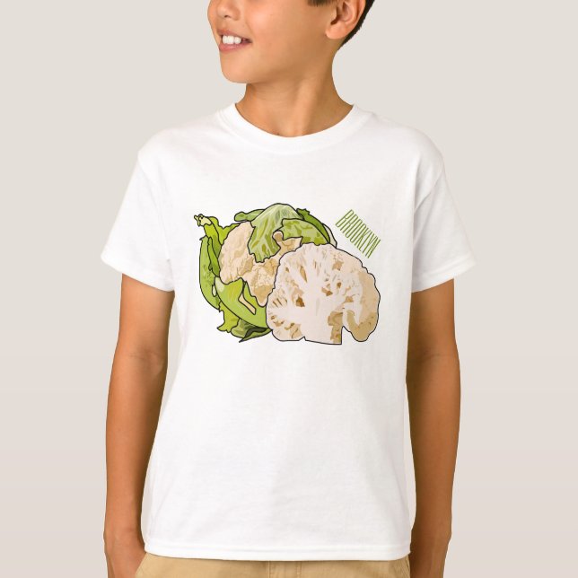 Abbildung des Kauliblumen-Cartoon T-Shirt (Vorderseite)