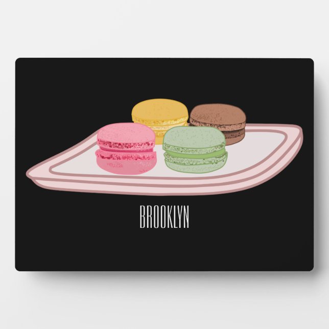 Abbildung des Macaron-Cartoon Fotoplatte (Vorderseite)