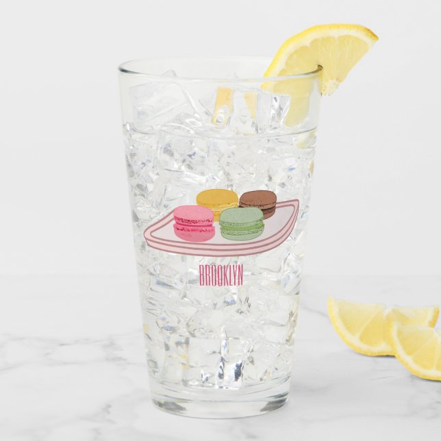 Abbildung des Macaron-Cartoon Glas (Rückseite Ice)