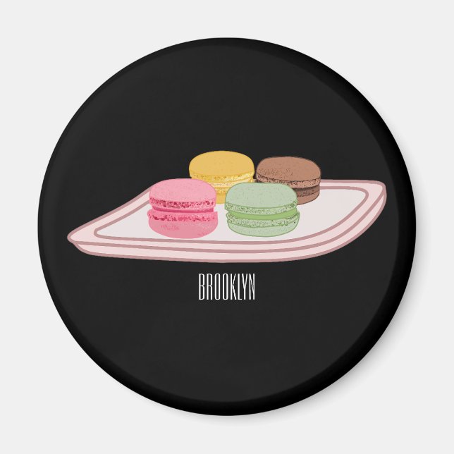 Abbildung des Macaron-Cartoon Magnet (Vorne)