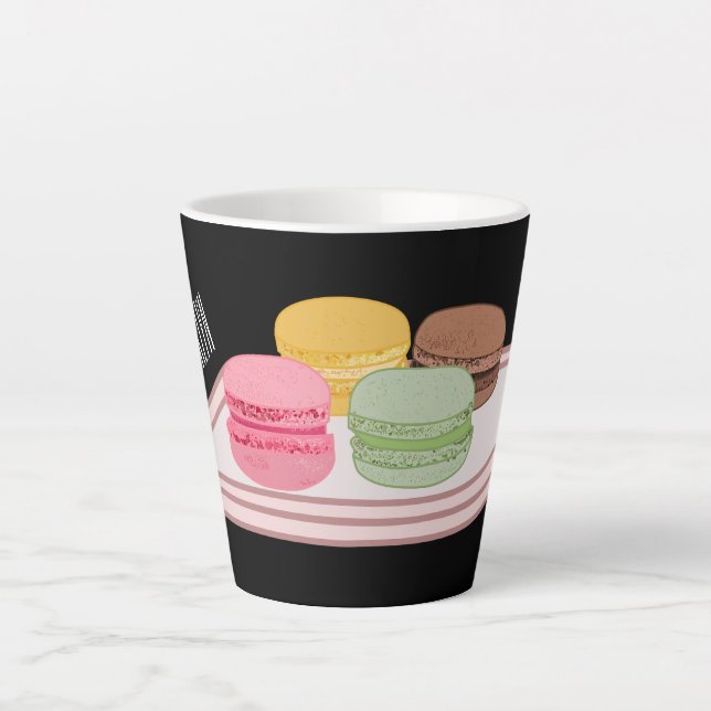 Abbildung des Macaron-Cartoon Milchtasse (Vorderseite)