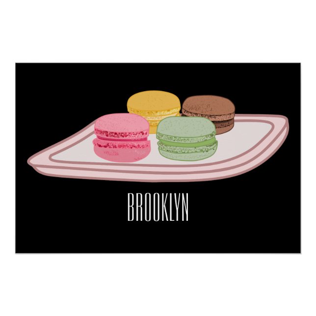 Abbildung des Macaron-Cartoon Poster (Vorderseite)