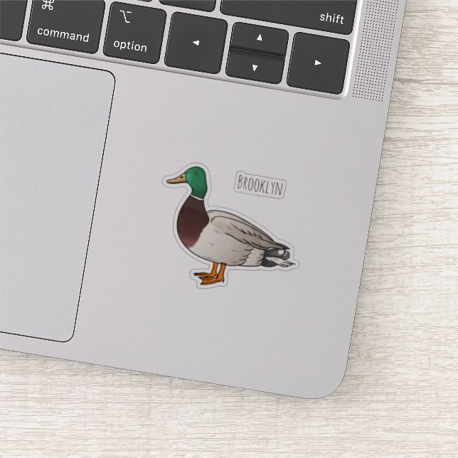 Abbildung des Mallard-Enten-Cartoon Aufkleber (Ausschnitt)