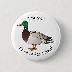 Abbildung des Mallard-Enten-Cartoon Button