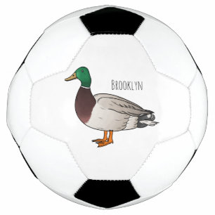 Abbildung des Mallard-Enten-Cartoon Fußball