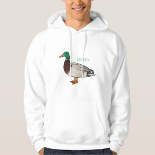 Abbildung des Mallard-Enten-Cartoon Hoodie