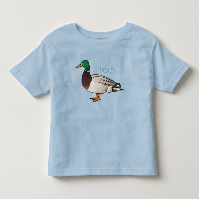 Abbildung des Mallard-Enten-Cartoon Kleinkind T-shirt (Vorderseite)